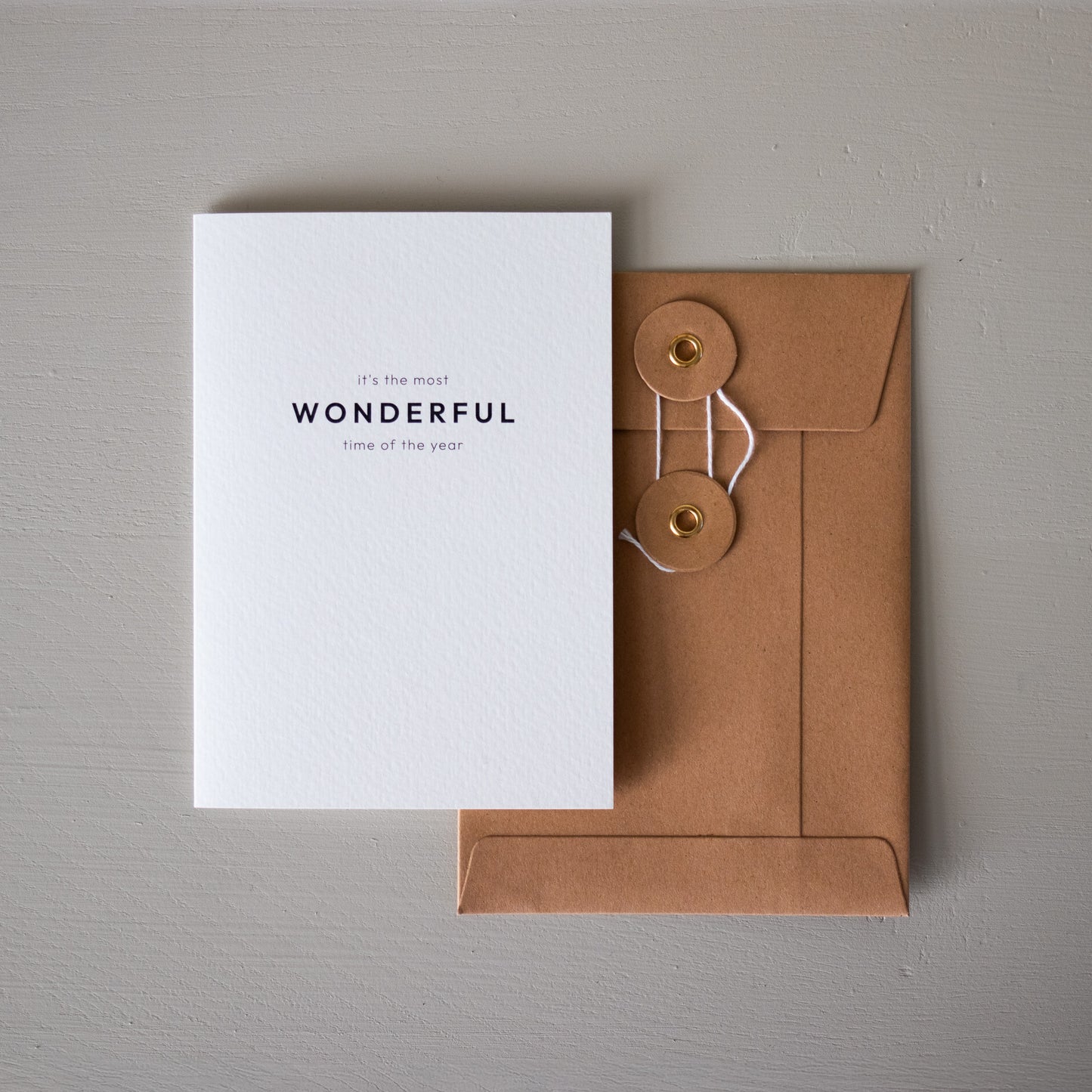 'MOST WONDERFUL TIME OF YEAR' Card