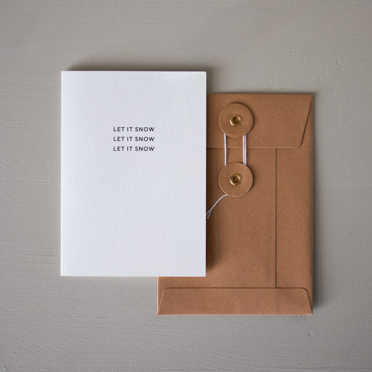 'LET IT SNOW' Card