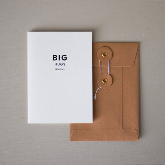 'BIG HUGS ALWAYS' Card