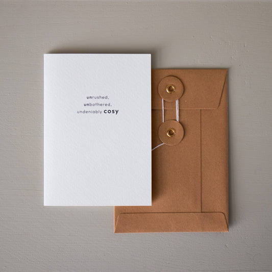 'UNDENIABLY COSY' Card
